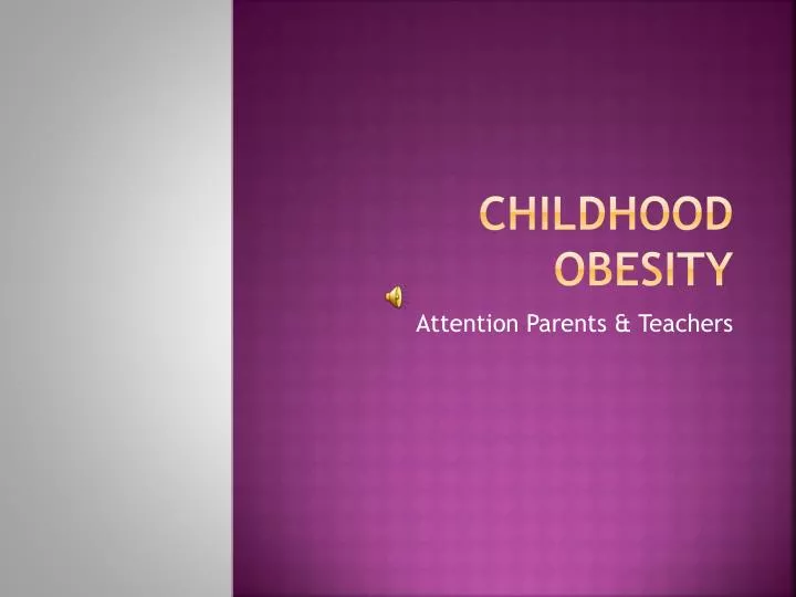 childhood obesity