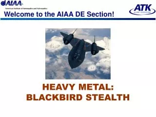 Welcome to the AIAA DE Section!