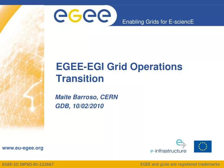 egee egi grid operations transition