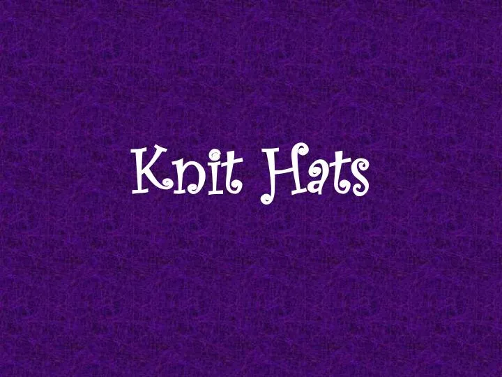 knit hats