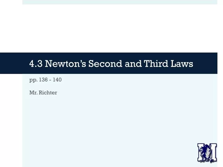 4 3 newton s second and third laws