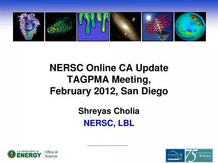 nersc online ca update tagpma meeting february 2012 san diego