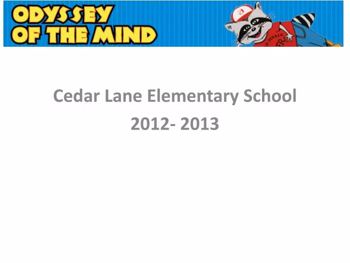 cedar lane elementary school 2012 2013
