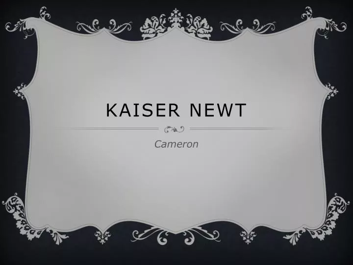 kaiser newt