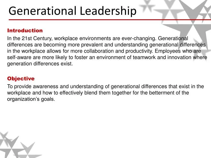 generational leadership