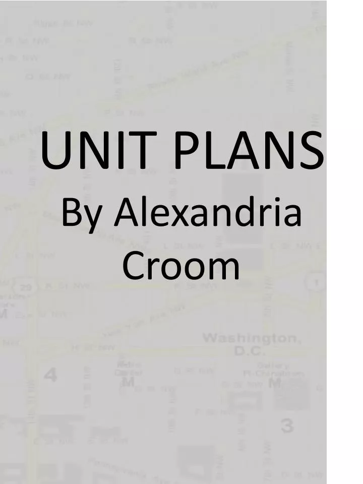 unit plans by alexandria croom