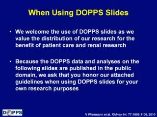 When Using DOPPS Slides