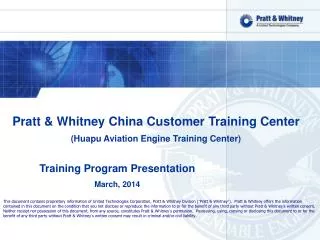 Pratt &amp; Whitney China Customer Training Center (Huapu Aviation Engine Training Center)