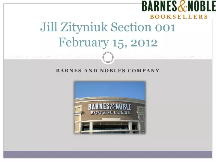 jill zityniuk section 001 february 15 2012