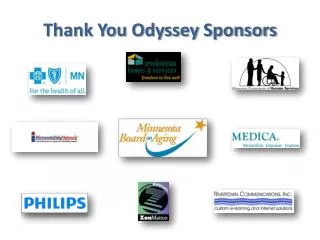 Thank You Odyssey Sponsors