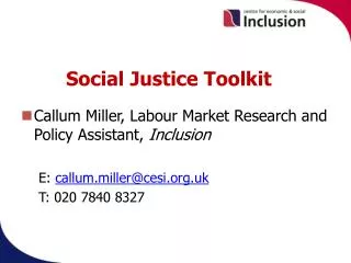 Social Justice Toolkit