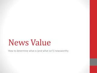 News Value