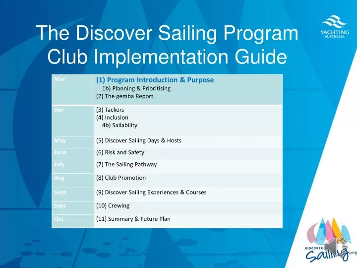 the discover sailing program club implementation guide