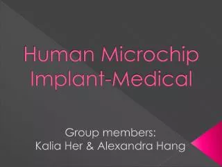 Human Microchip Implant-Medical