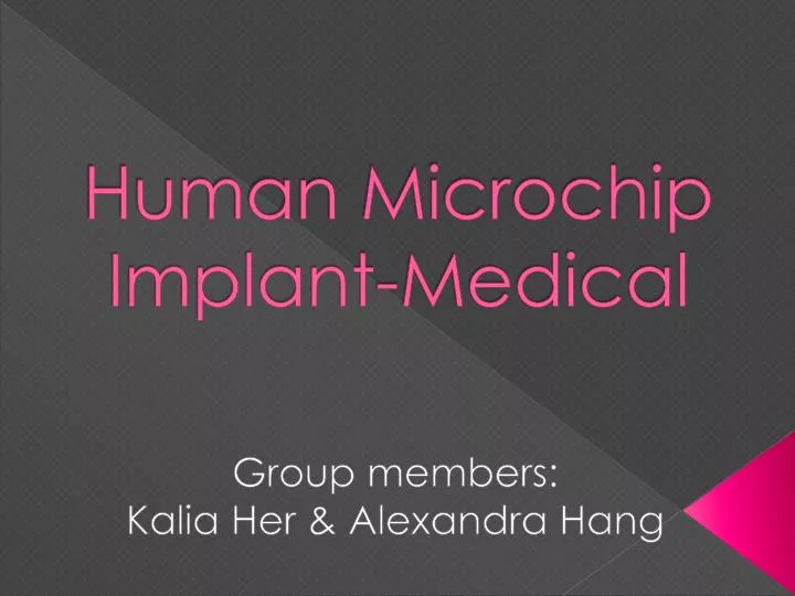 human microchip implant medical