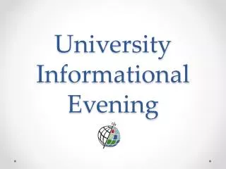 University Informational Evening