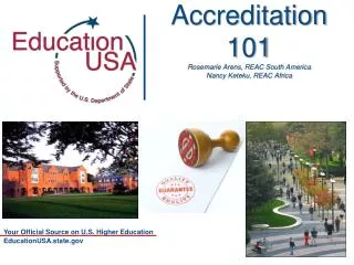 Accreditation 101 Rosemarie Arens, REAC South America Nancy Keteku, REAC Africa