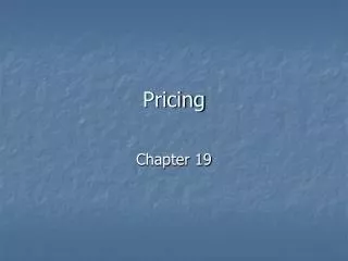 pricing