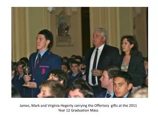 The Sign of Peace at the 2011 Year 12 Graduation Mass