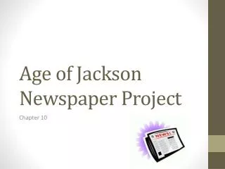 Age of Jackson Newspaper Project