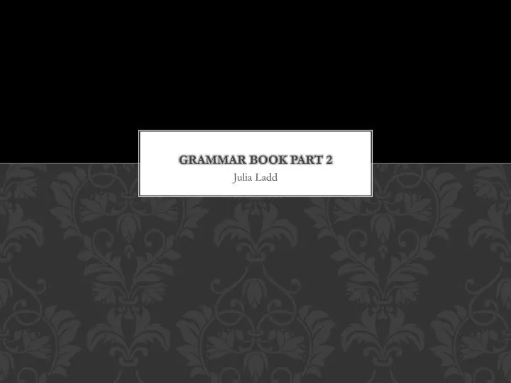 grammar book part 2