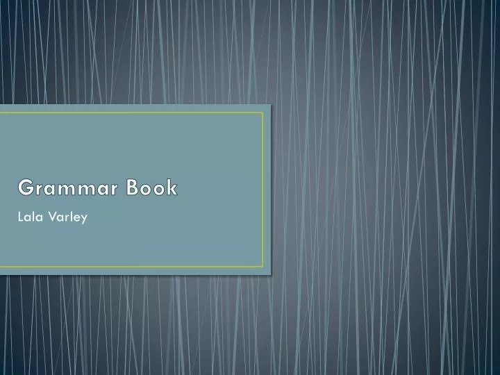 grammar book