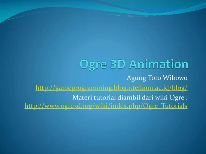 ogre 3d animation