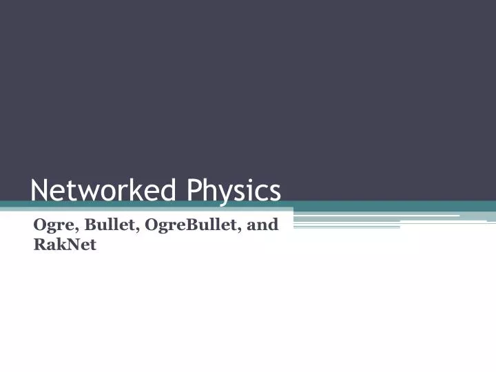 networked physics
