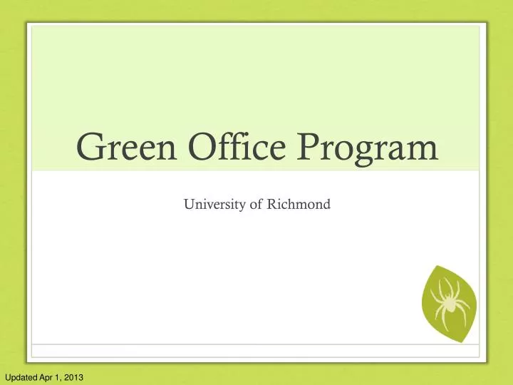 green office program