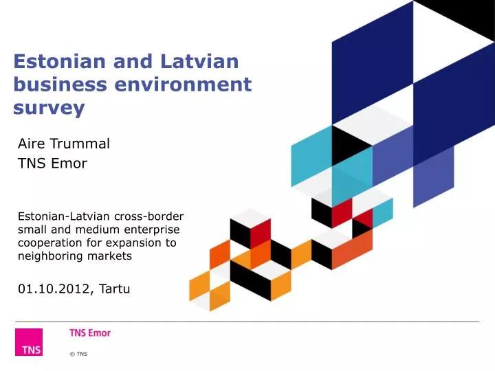 estonian and latvian business environment survey