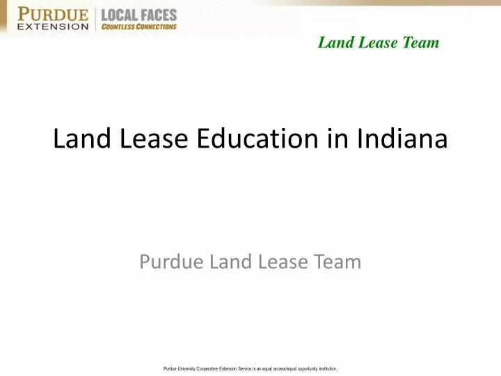 land lease education in indiana