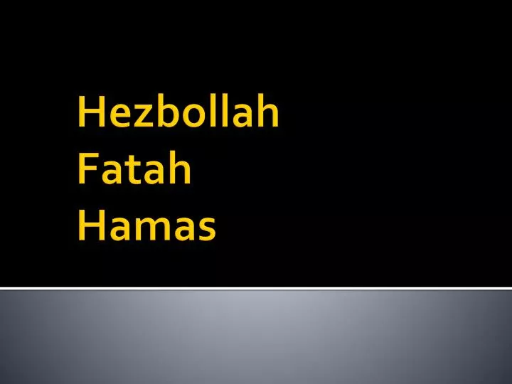 hezbollah fatah hamas