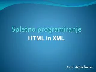 spletno programiranje