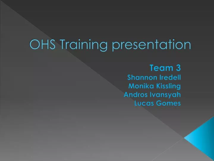 ohs training presentation