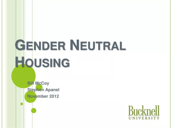 gender neutral housing