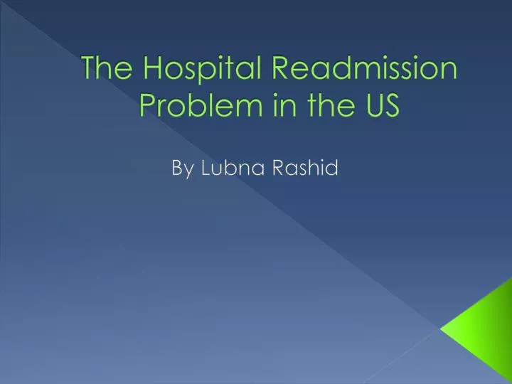 the hospital readmission problem in the us