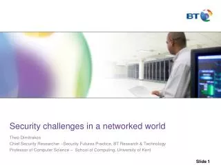 s ecurity challenges in a networked world
