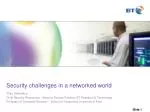 Navigating Security Challenges in a Networked World: Insights from Theo Dimitrakos - slide 1