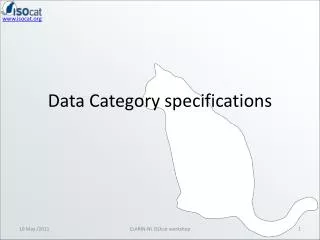 Data Category specifications