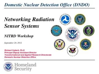 Networking Radiation Sensor Systems NITRD Workshop September 20, 2012