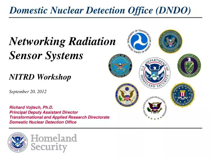 networking radiation sensor systems nitrd workshop september 20 2012