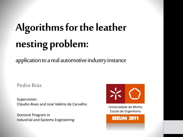 algorithms for the leather nesting problem application to a real automotive industry instance