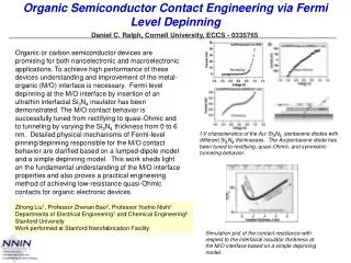 Organic Semiconductor Contact Engineering via Fermi Level Depinning