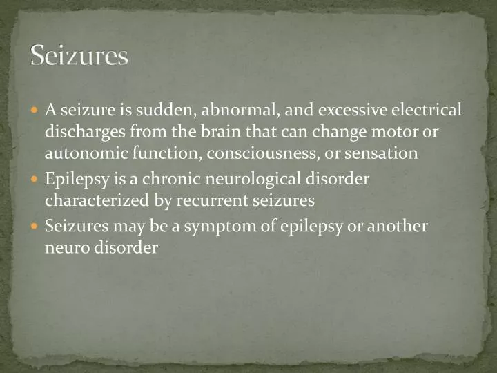 seizures