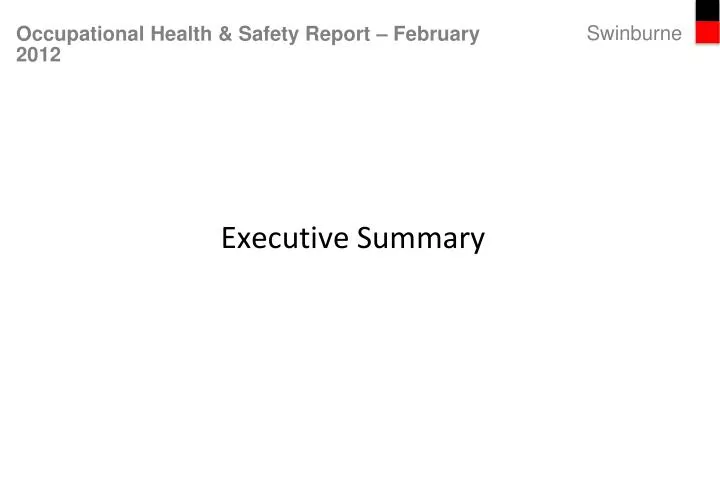 occupational health safety report february 2012