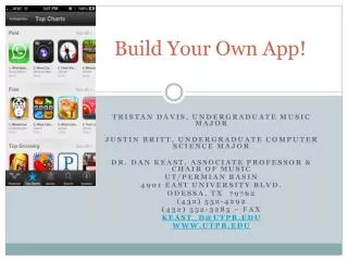 Build Your Own App!