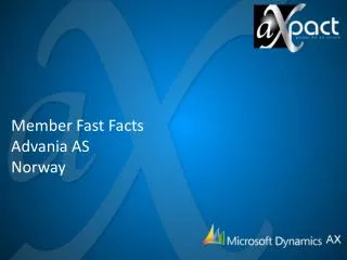 Member Fast Facts Advania AS Norway