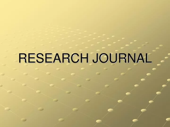 research journal