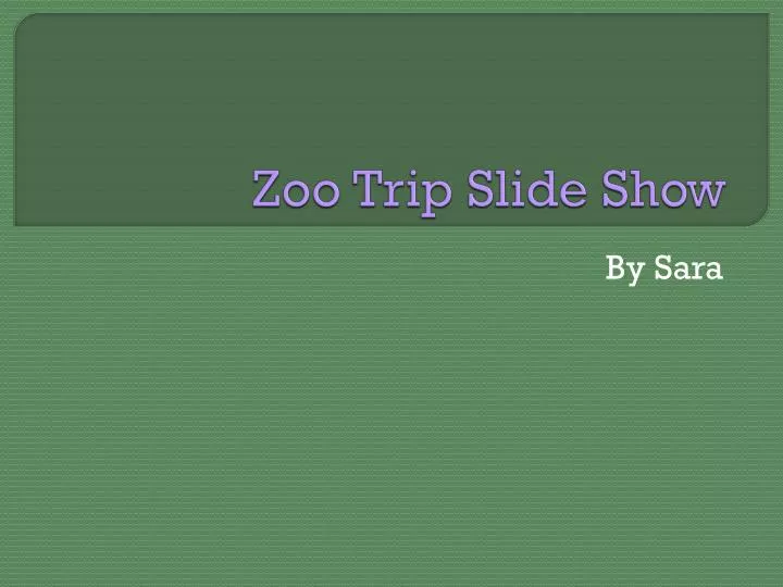 zoo trip slide show