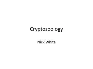 Cryptozoology